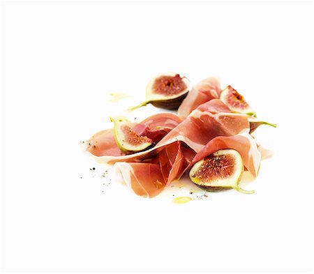 sausage food - Parma ham and figs Stock Photo - Premium Royalty-Free, Code: 659-06154302