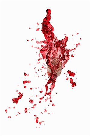 splash cutout - A splash of red wine with a cork Stock Photo - Premium Royalty-Free, Code: 659-06154355