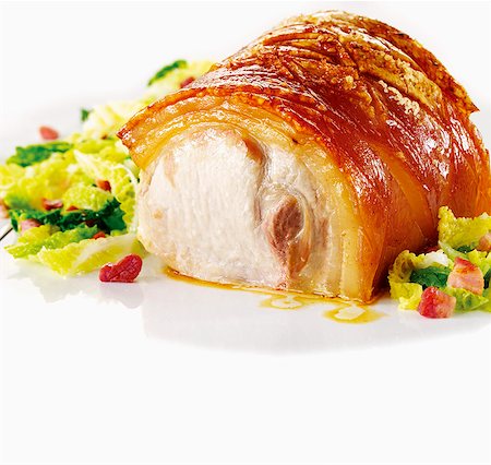 simsearch:659-08512821,k - Crispy roast pork with crackling Foto de stock - Sin royalties Premium, Código: 659-06154487