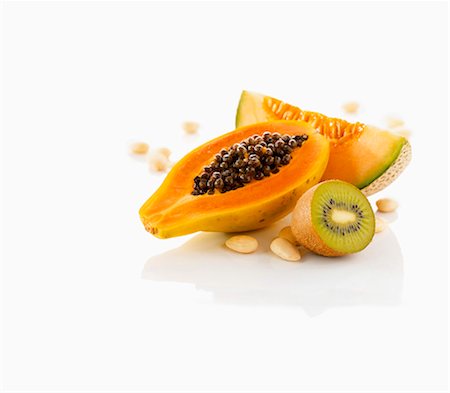 Exotic fruits and nuts Stock Photo - Premium Royalty-Free, Code: 659-06154491