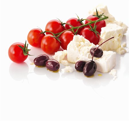 simsearch:659-03529233,k - Feta, cherry tomatoes and olives Stock Photo - Premium Royalty-Free, Code: 659-06154493