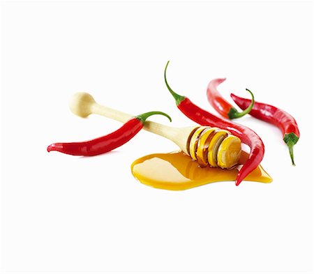 Honey and chili peppers Stock Photo - Premium Royalty-Free, Code: 659-06154520