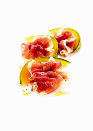 San Daniele ham with melon Stock Photo - Premium Royalty-Free, Code: 659-06154580