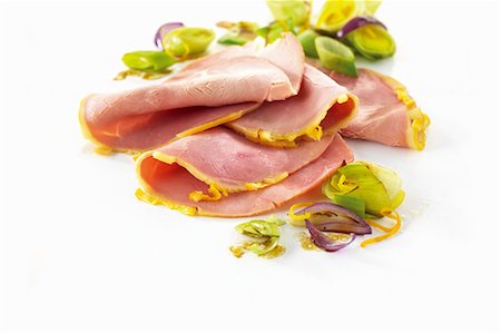 simsearch:659-03529714,k - St. Clements ham, sliced Stock Photo - Premium Royalty-Free, Code: 659-06154643