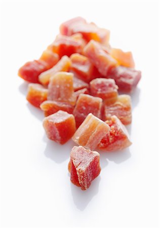 simsearch:659-07028034,k - Dried papaya cubes Stock Photo - Premium Royalty-Free, Code: 659-06154868