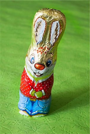 Chocolate Easter Bunny Stock Photo - Premium Royalty-Free, Code: 659-06155582