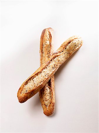 Two grain baguettes Stock Photo - Premium Royalty-Free, Code: 659-06155706