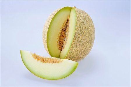 Melon cantaloup, en tranches Photographie de stock - Premium Libres de Droits, Code: 659-06155793