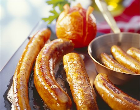 fried sausage - Sausages Stock Photo - Premium Royalty-Free, Code: 659-06151066