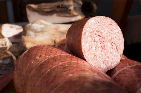 simsearch:659-06903154,k - Salami and Other Cured Meats in Certaldo, Tuscany, Italy Stock Photo - Premium Royalty-Free, Code: 659-06151443