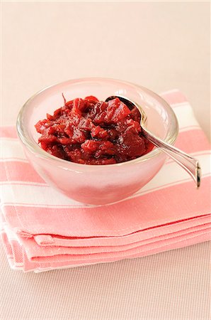 Cranberry, apple and orange chutney Fotografie stock - Premium Royalty-Free, Codice: 659-06151481