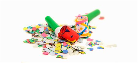 Party blowers and confetti Foto de stock - Sin royalties Premium, Código: 659-06152639