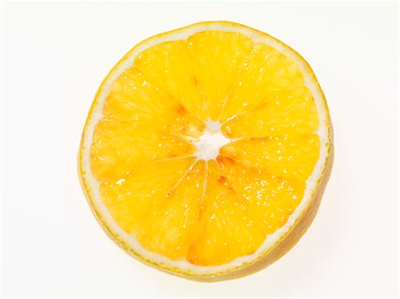 A slice of blood orange (seen from above) Stock Photo - Premium Royalty-Free, Code: 659-06152656