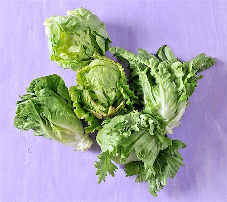 romaine - Two different lettuces Stock Photo - Premium Royalty-Free, Code: 659-06153228