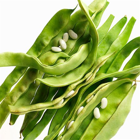 Green beans, some cut open Foto de stock - Sin royalties Premium, Código: 659-06153277