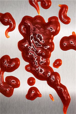 dollop - Ketchup blobs Stock Photo - Premium Royalty-Free, Code: 659-06153312