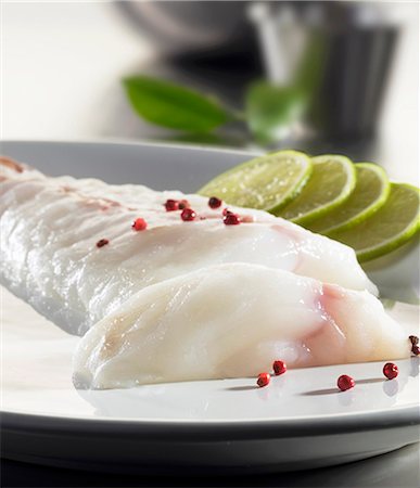 fish fillet - Monkfish fillet with rose pepper and limes Stock Photo - Premium Royalty-Free, Code: 659-06153430