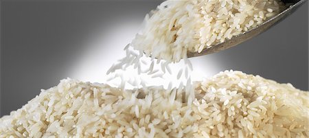 sprinkled - Rice with a scoop Stock Photo - Premium Royalty-Free, Code: 659-06153682