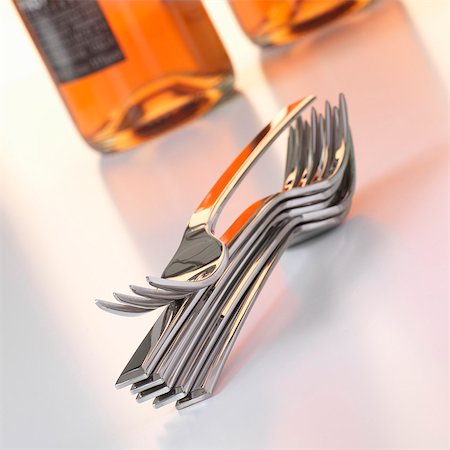 Stacked forks Stock Photo - Premium Royalty-Free, Code: 659-06153779