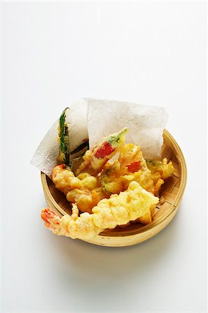 simsearch:659-07959732,k - Tempura with prawns and vegetables Stock Photo - Premium Royalty-Free, Code: 659-06153959