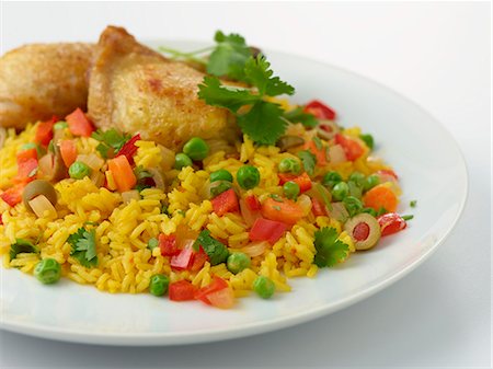 Arroz con Polo Foto de stock - Sin royalties Premium, Código: 659-06184020