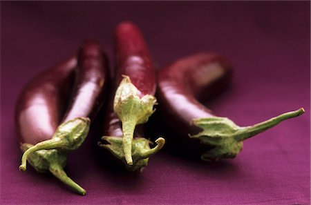 Purple aubergines Stock Photo - Premium Royalty-Free, Code: 659-06184816