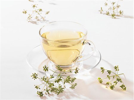 foeniculum vulgare - Fennel tea in a glass cup Stock Photo - Premium Royalty-Free, Code: 659-06184964