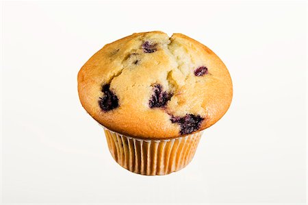 A blueberry muffin Foto de stock - Sin royalties Premium, Código: 659-06185192