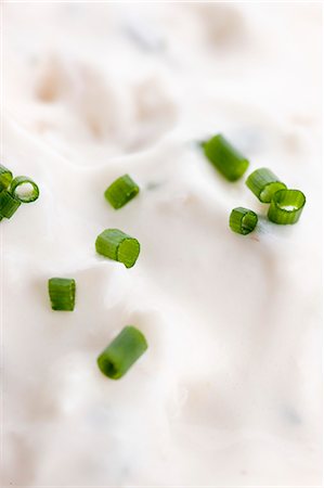 spread - Chive quark (close up) Stock Photo - Premium Royalty-Free, Code: 659-06185736