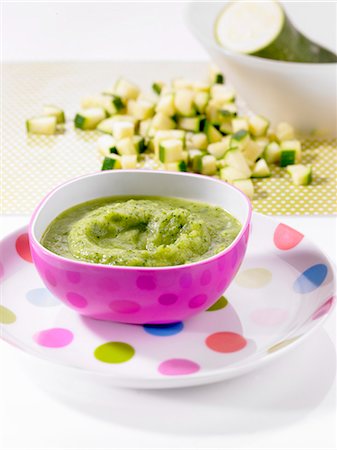 pureed - Courgette purée Stock Photo - Premium Royalty-Free, Code: 659-06186136