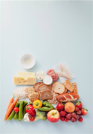 food still life - Various food groups Stock Photo - Premium Royalty-Free, Code: 659-06186654