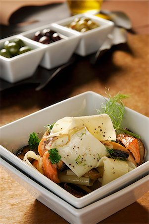 fennel recipe - Pasta, salmon and fennel salad Stock Photo - Premium Royalty-Free, Code: 659-06186720