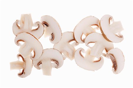 Sliced mushrooms Foto de stock - Sin royalties Premium, Código: 659-06187226