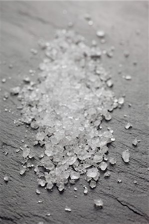 salts - Fluer de sel on a slate surface Stock Photo - Premium Royalty-Free, Code: 659-06187239