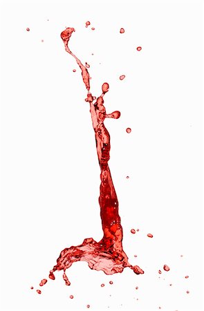 dropping (action) - Un soupçon de jus rouge Photographie de stock - Premium Libres de Droits, Code: 659-06187270