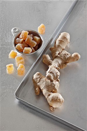 simsearch:659-06904008,k - Fresh and candied ginger Stock Photo - Premium Royalty-Free, Code: 659-06187597