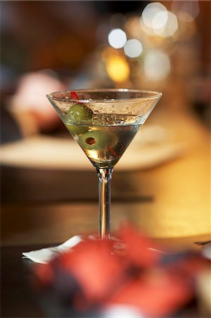 simsearch:659-06154187,k - Partially Drank Martini with Olives Stock Photo - Premium Royalty-Free, Code: 659-06188171