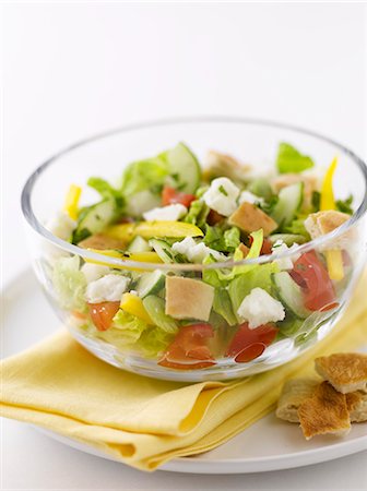 simsearch:659-08419372,k - A Greek salad with couscous Stock Photo - Premium Royalty-Free, Code: 659-06188527