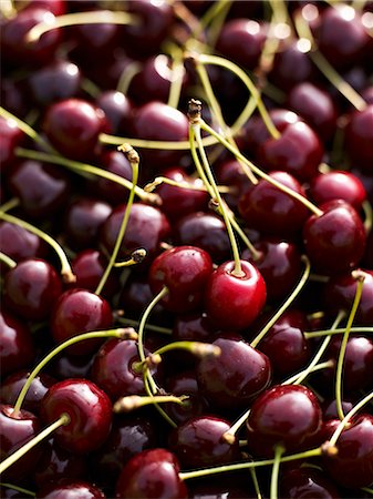 Sweet cherries (macro-zoom) Foto de stock - Sin royalties Premium, Código: 659-06188565