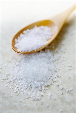 sal - Coarse salt with spoon Foto de stock - Sin royalties Premium, Código: 659-06306284