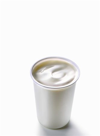 A pot of creamy yogurt Stock Photo - Premium Royalty-Free, Code: 659-06306452