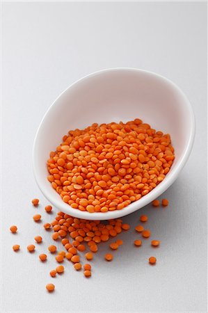 Red lentils in a dish Stock Photo - Premium Royalty-Free, Code: 659-06307356