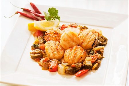 simsearch:659-08419224,k - Mexican Style Scallops Foto de stock - Sin royalties Premium, Código: 659-06372330