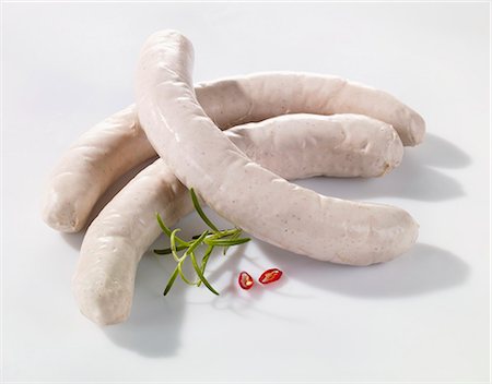 fried sausage - Raw sausages Stock Photo - Premium Royalty-Free, Code: 659-06372555