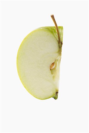 simsearch:659-06187916,k - A quarter of an apple Stock Photo - Premium Royalty-Free, Code: 659-06372665