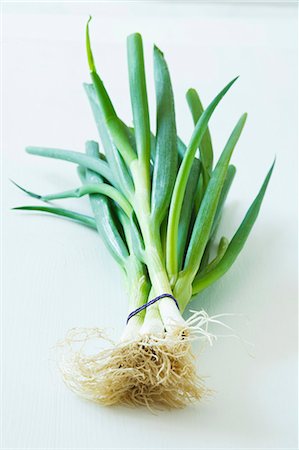 A bunch of spring onions Foto de stock - Sin royalties Premium, Código: 659-06372816