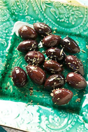 Olives de Kalamata à l'origan Photographie de stock - Premium Libres de Droits, Code: 659-06372899