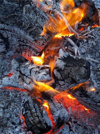 A blazing fire Stock Photo - Premium Royalty-Free, Code: 659-06373707