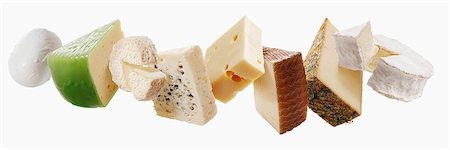 simsearch:659-01859823,k - Pieces of different cheeses Photographie de stock - Premium Libres de Droits, Code: 659-06494051