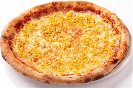 simsearch:659-07028667,k - Sweetcorn pizza Foto de stock - Sin royalties Premium, Código: 659-06494219